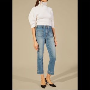 Khaite Raquel Cropped Jeans-Vintage Blue-26
